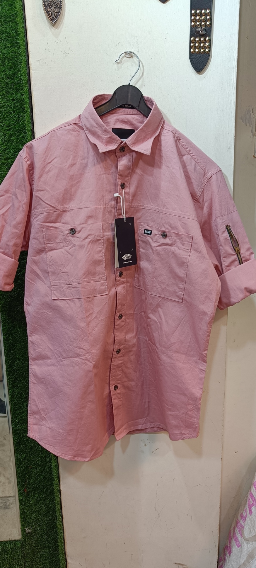 45% off  Men Shirt Pink Synthetic @The Fashion Hub, Bhopal