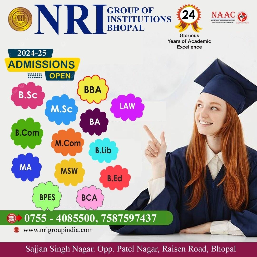 NRI Group of Institutions, Bhopal, is now accepting admissions! 