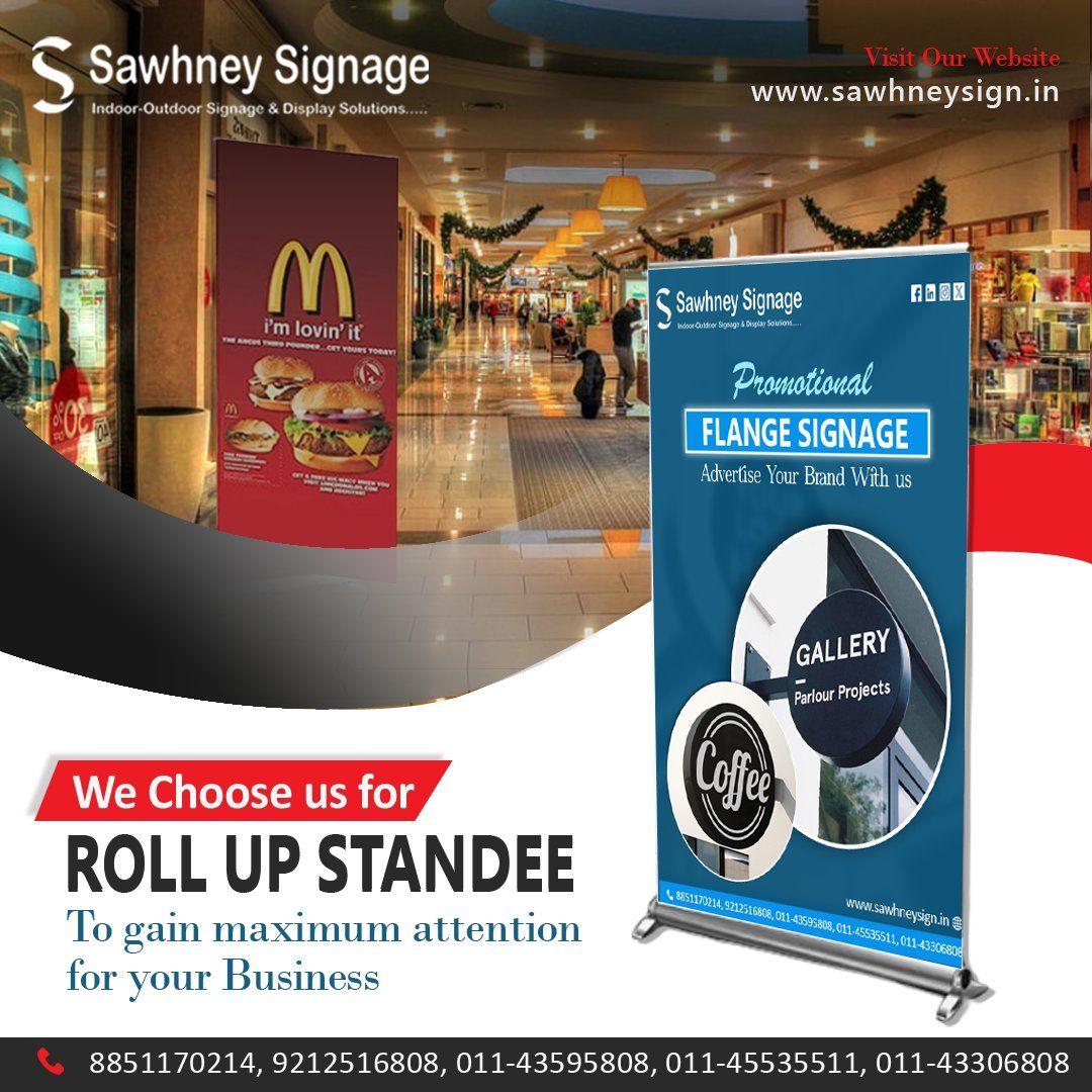 Roll UP standee manufacturers in Delhi