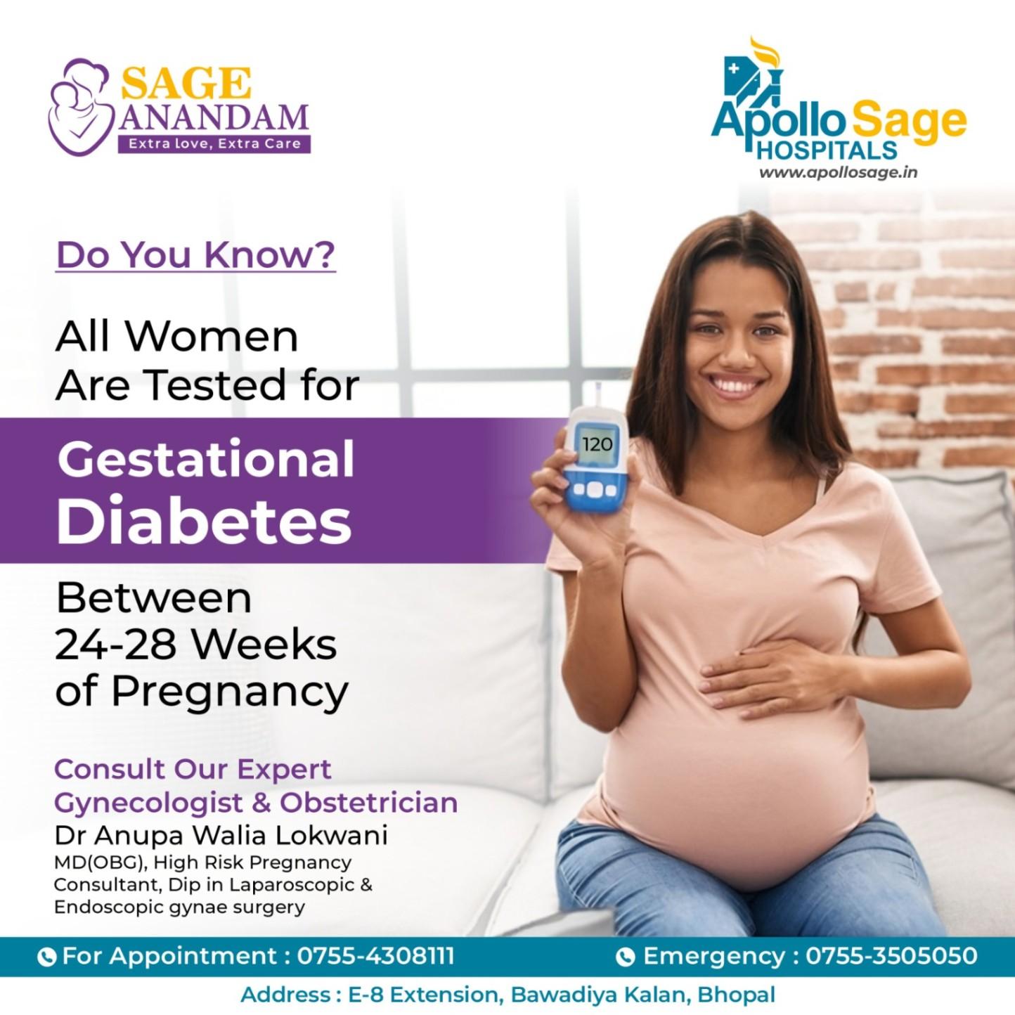 Do you know About Gestational Diabetes | SAGE Anandam Hospital Bhopal