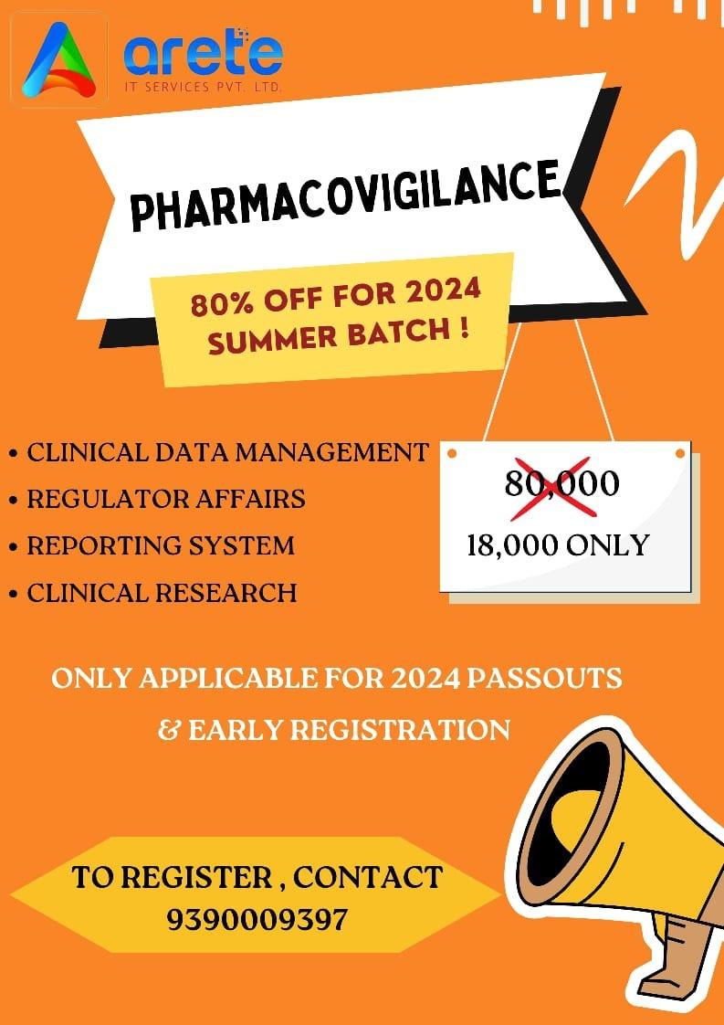Pharmacovigilance(Training) and management