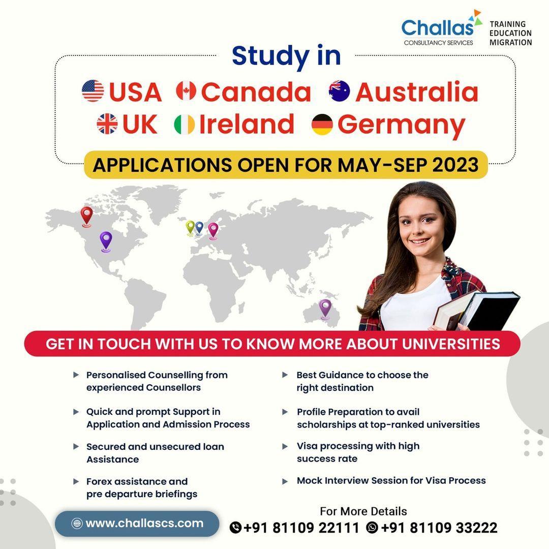 Study Visa And Immigration Consultants In Chennai | Challas Consultancy