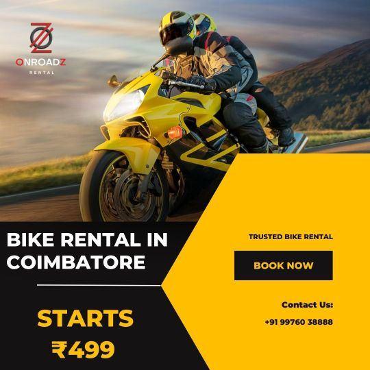 Hassle Free Bike Rentals in Coimbatore