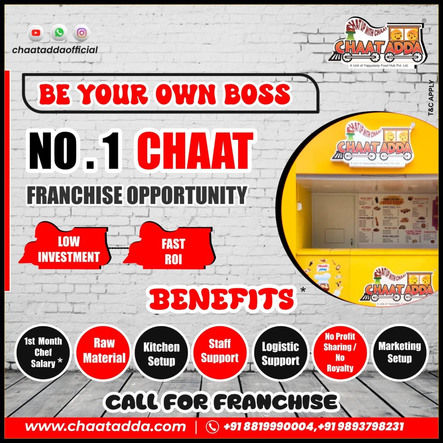 chaat adda food franchise in india 