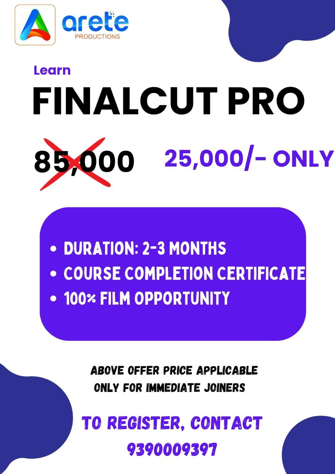 FINALCUT PRO COURSE PROFESSIONAL TRAINING 