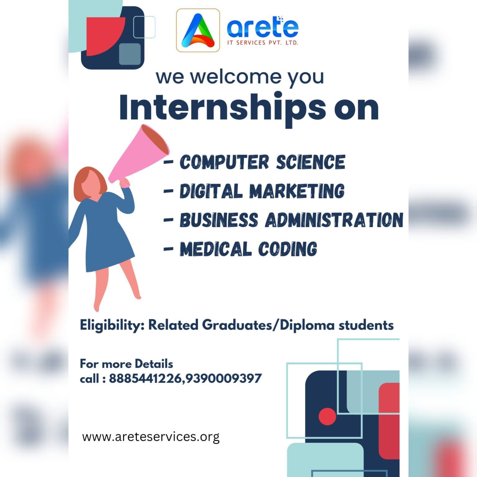 Internship for graduates and diploma  students 