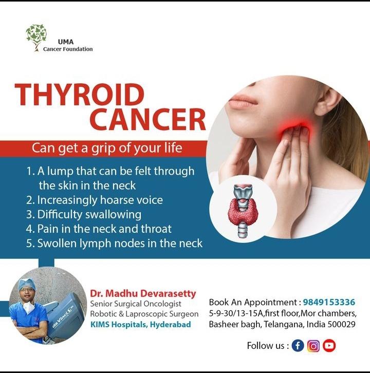  Thyroid Cancer in Treatment in Hyderabad  himayat nagar Dr. Madhu Devarasetty
