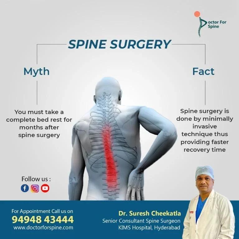 Best Spine Surgery Treatment in Hyderabad  Dr. Suresh Cheekatla