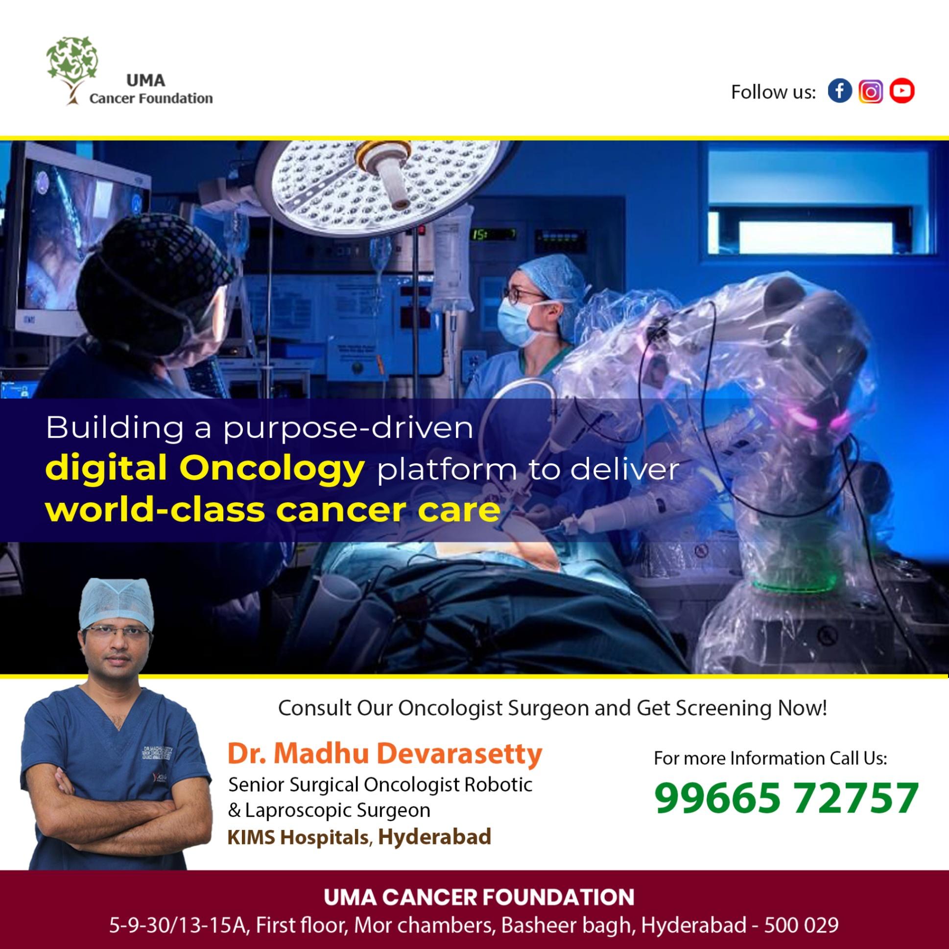 Best cancer doctor in hyderabad | cancer treatment - Dr. Madhu Devaraset