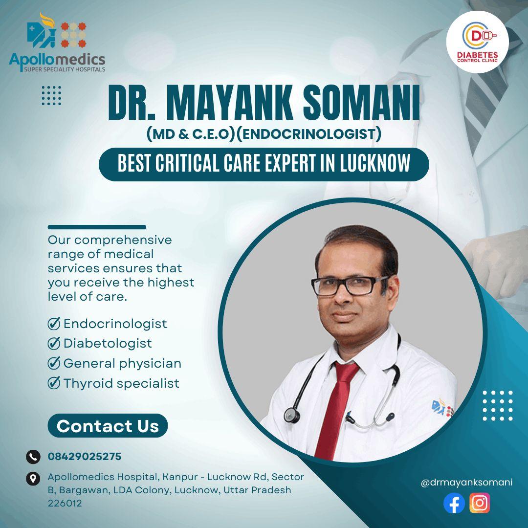 Best Critical Care Expert in Lucknow - Dr. Mayank Somani