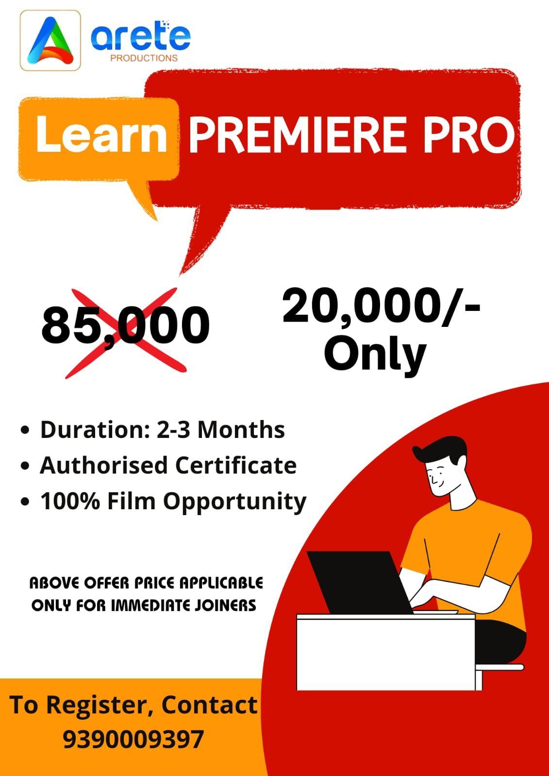 Learn premiere pro with authorised certification