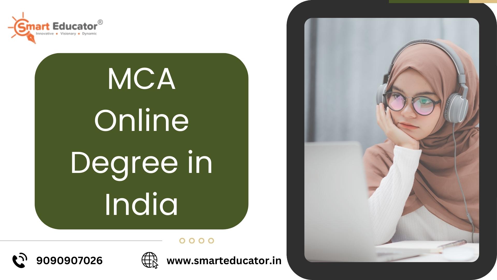 MCA Online Degree in India