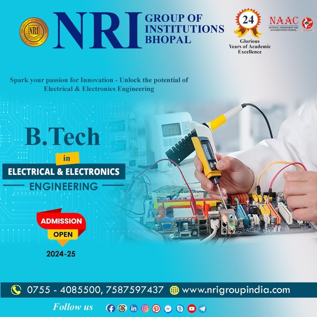 Admissions for B.Tech in Electrical & Electronics Engineering