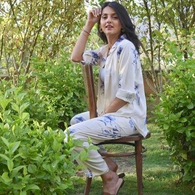 White co ord set for Women