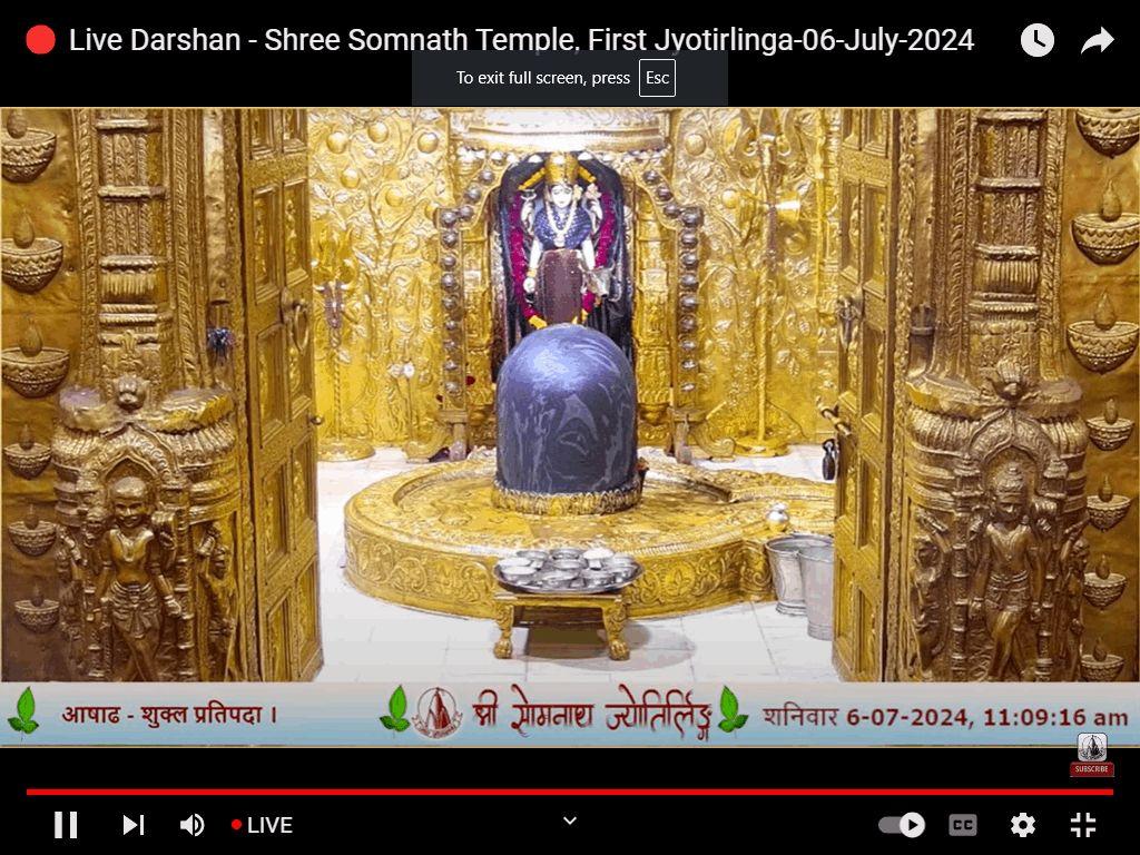 TODAY DARSHAN SHRI SOMNATH BABA OM NAMAH SHIVAYE