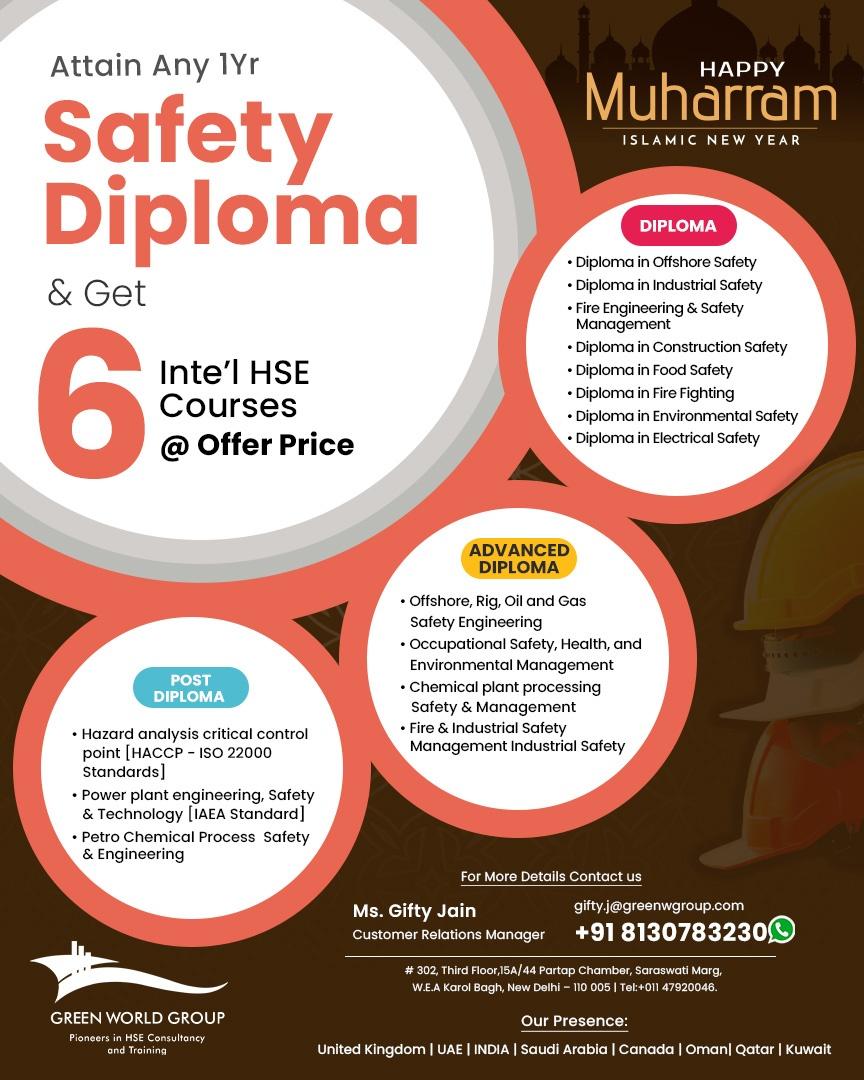 Pursue Safety Diploma Course Training in  Punjab