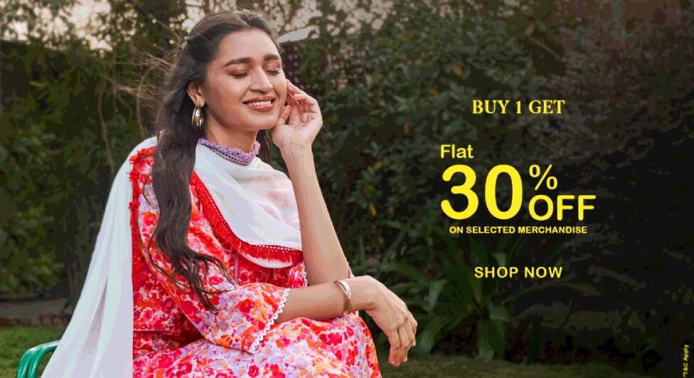 Buy 1 Get Flat 30% OFF, Buy 2 Get Flat 40% OFF On Selected Merchandise At SHREE