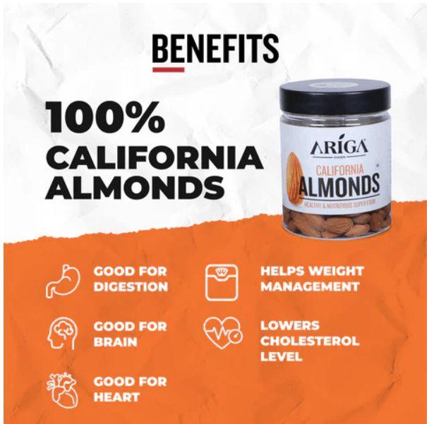 Buy Best California Almonds Online At Ariga Foods