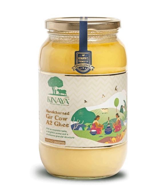 Pure A2 Ghee - Hand-Churned from Gir Cows - Kinaya Farms
