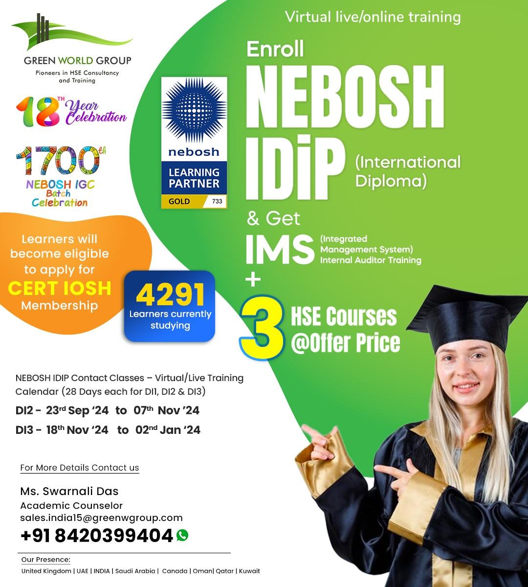 Unmissable NEBOSH International Diploma Offer in India!