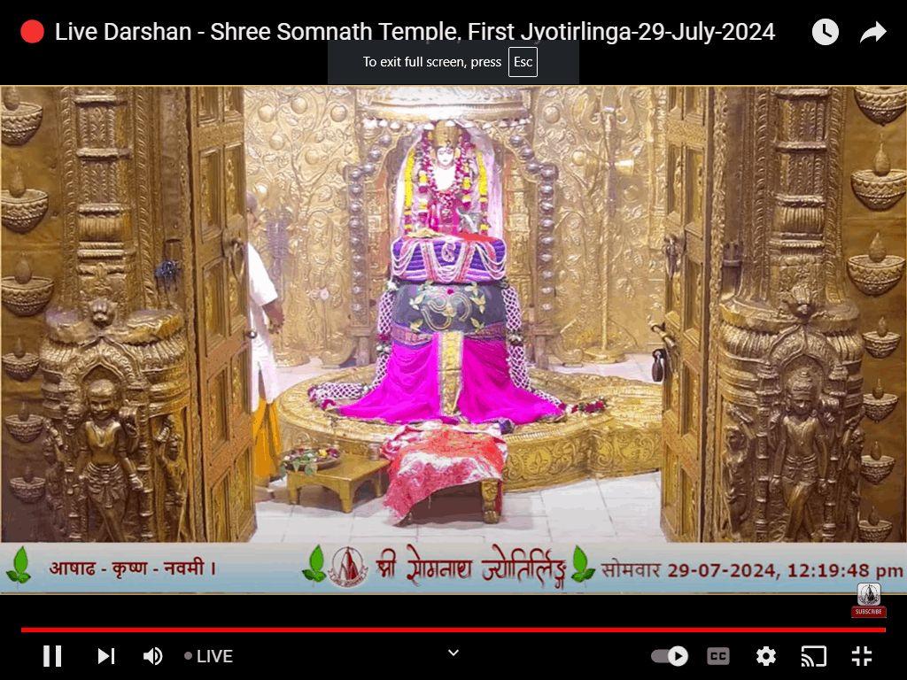 TODAY DARSHAN SHRI SOMNATH BABA OM NAMAH SHIVAYE