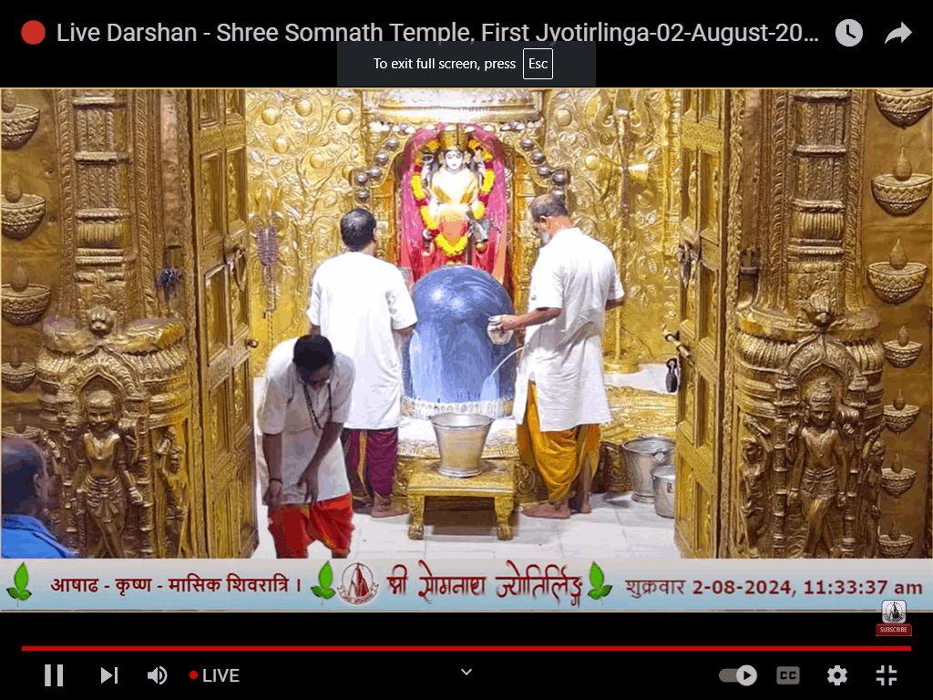 TODAY DARSHAN SHRI SOMNATH BABA OM NAMAH SHIVAYE