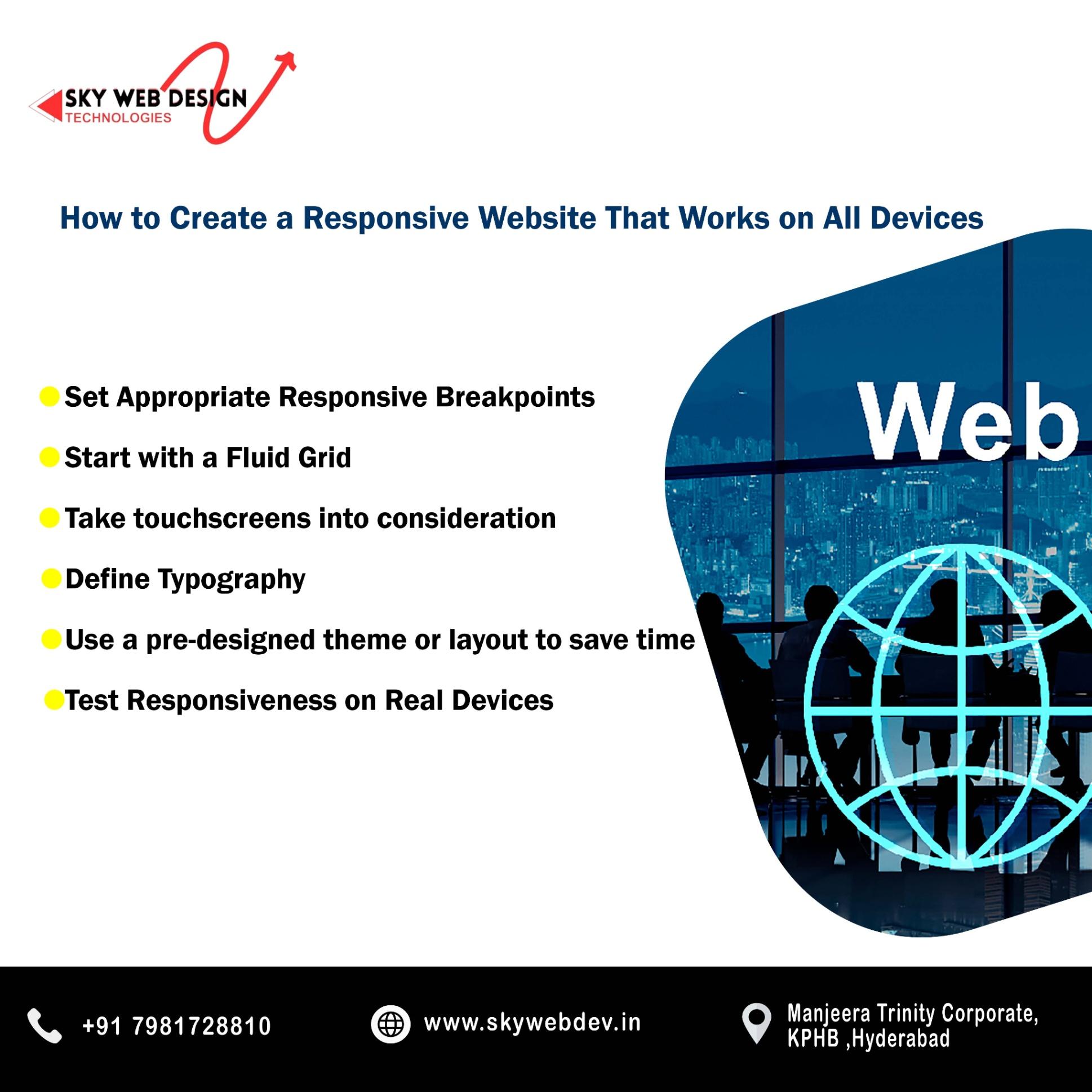 how to create a responsive website 