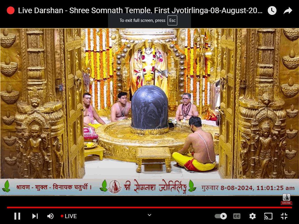 TODAY DARSHAN SHRI SOMNATH BABA OM NAMAH SHIVAYE