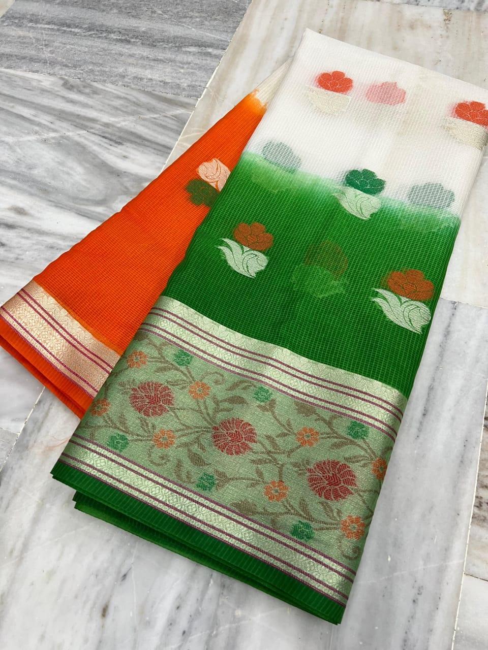 Pure tusseer silk saree
