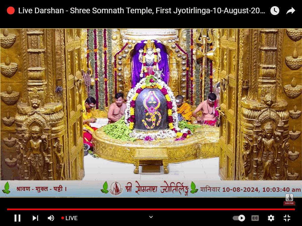 TODAY DARSHAN SHRI SOMNATH BABA OM NAMAH SHIVAYE