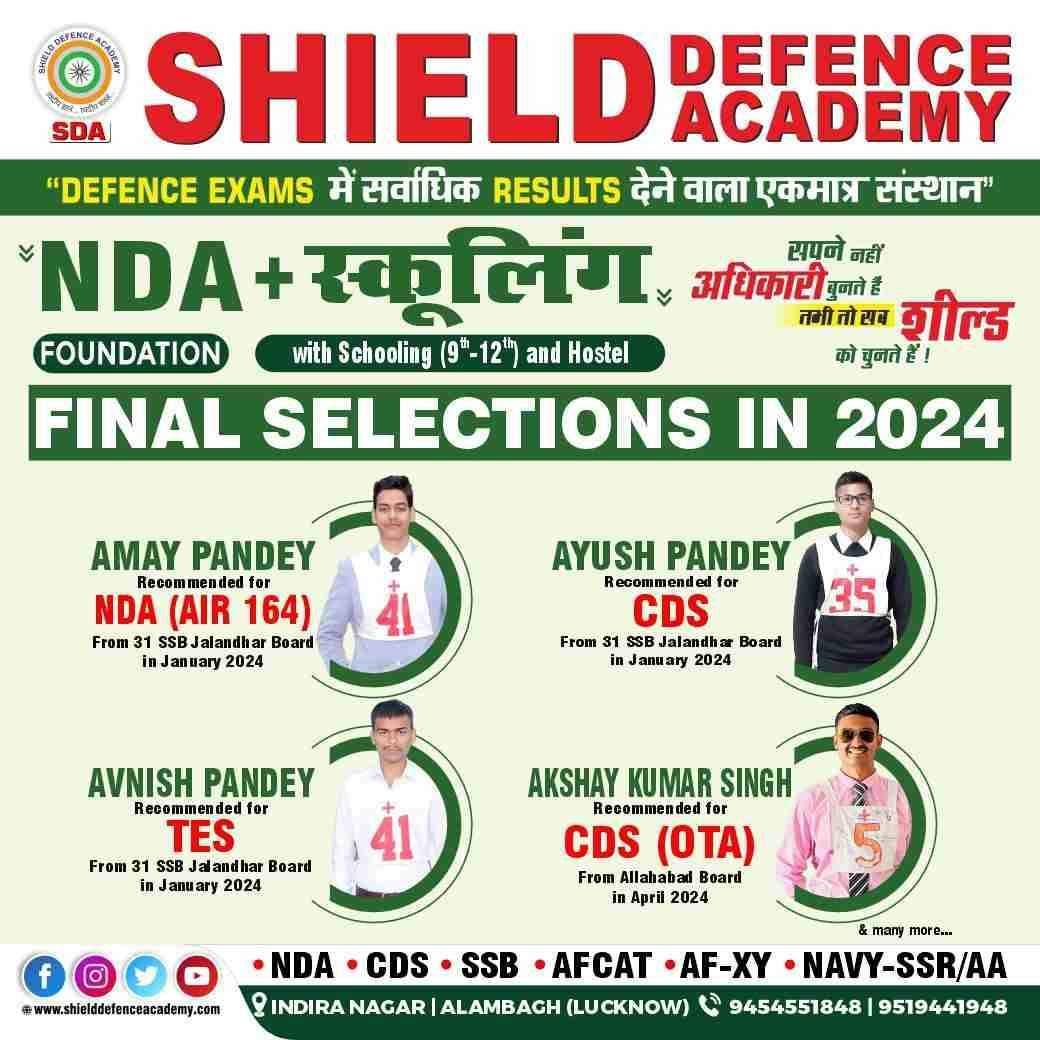 NDA Coaching In Lucknow India- Shield Defence Academy 