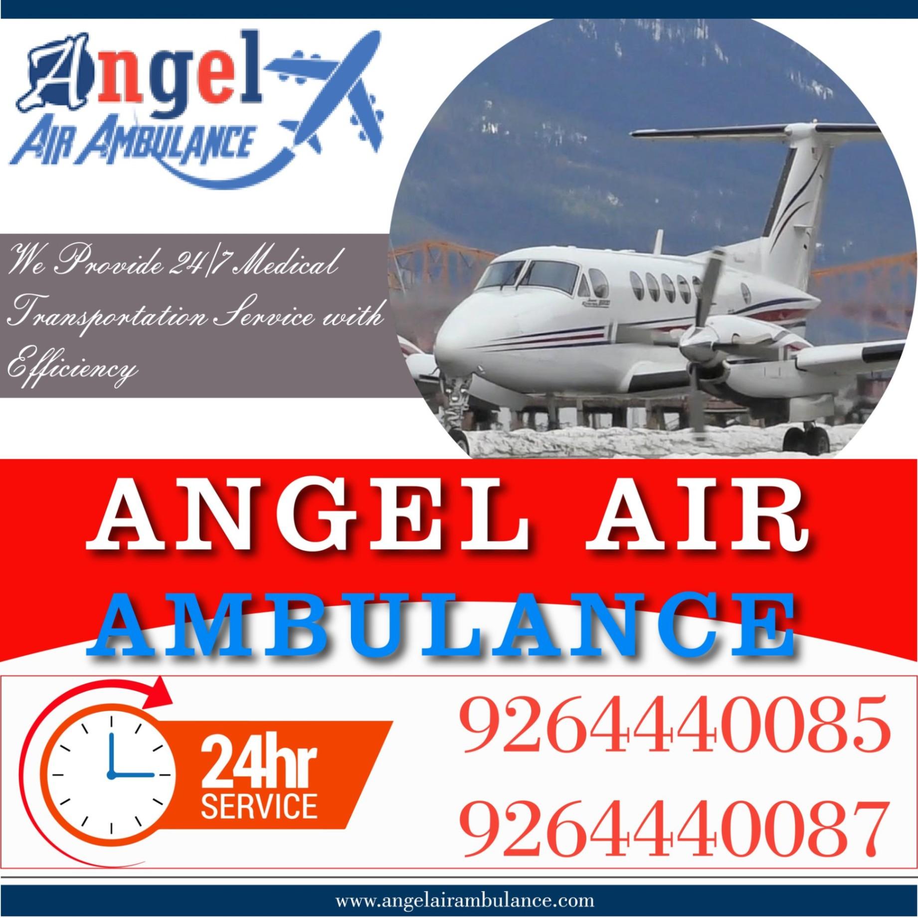 Angel Air and Train Ambulance from Patna with Superb Healthcare Assistance