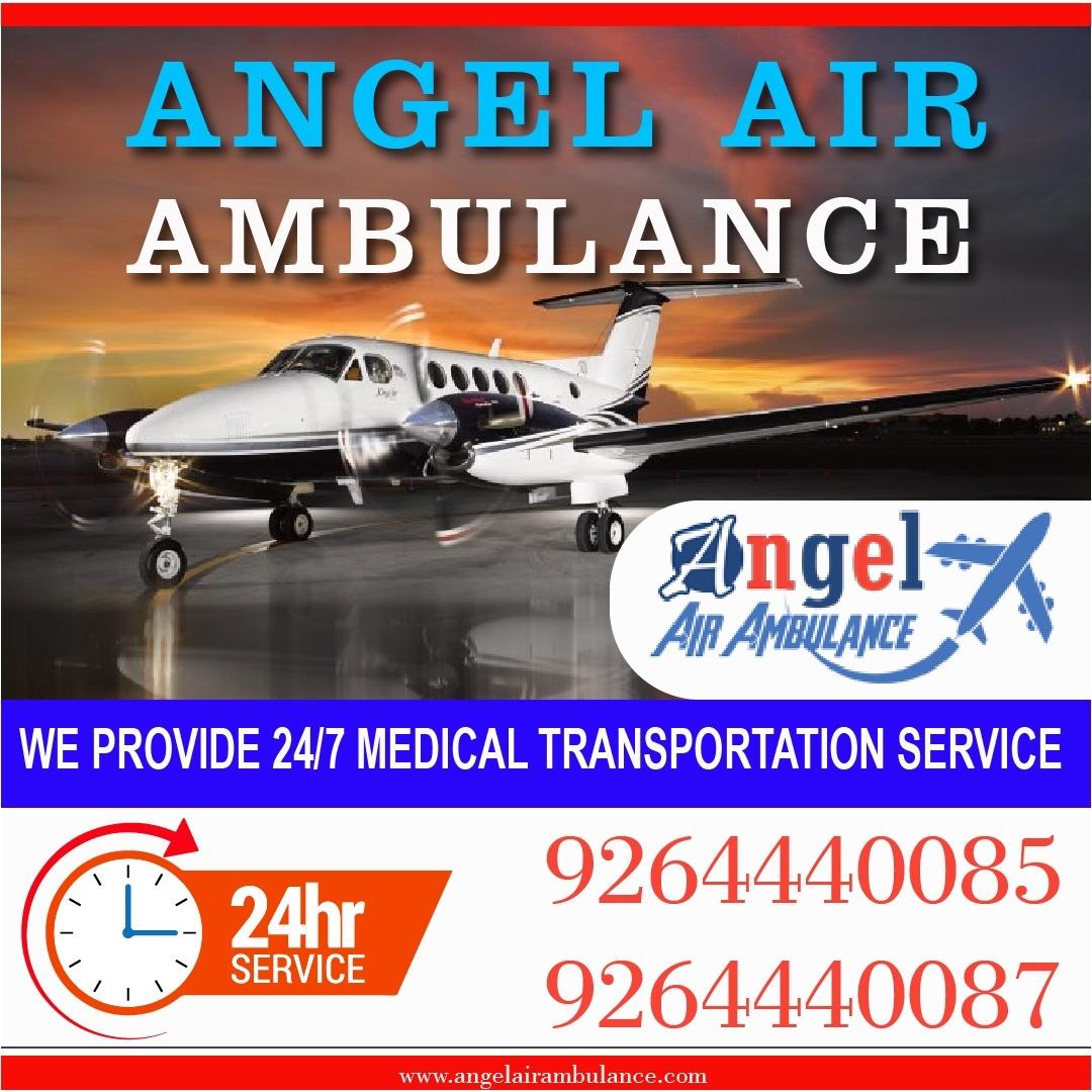 Pick Angel Air and Train Ambulance in Patna with Proper Medical Amenities