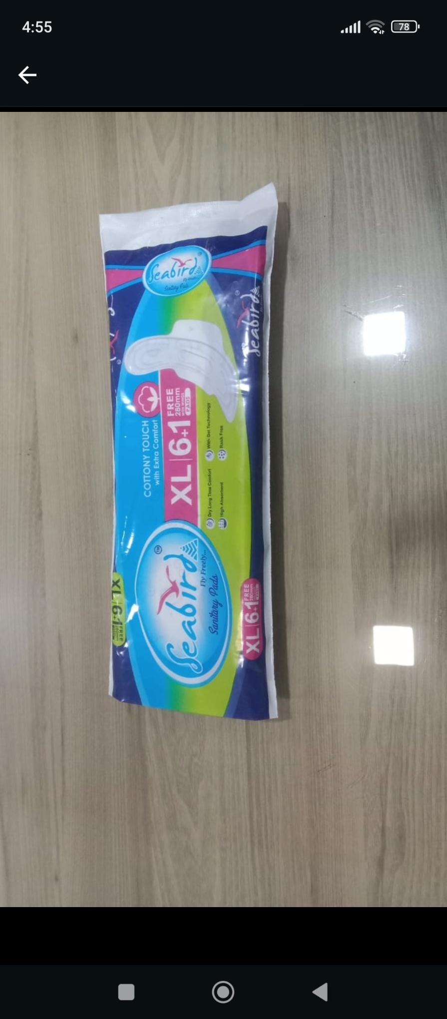 Cotton sanitary pads xl 240mm 