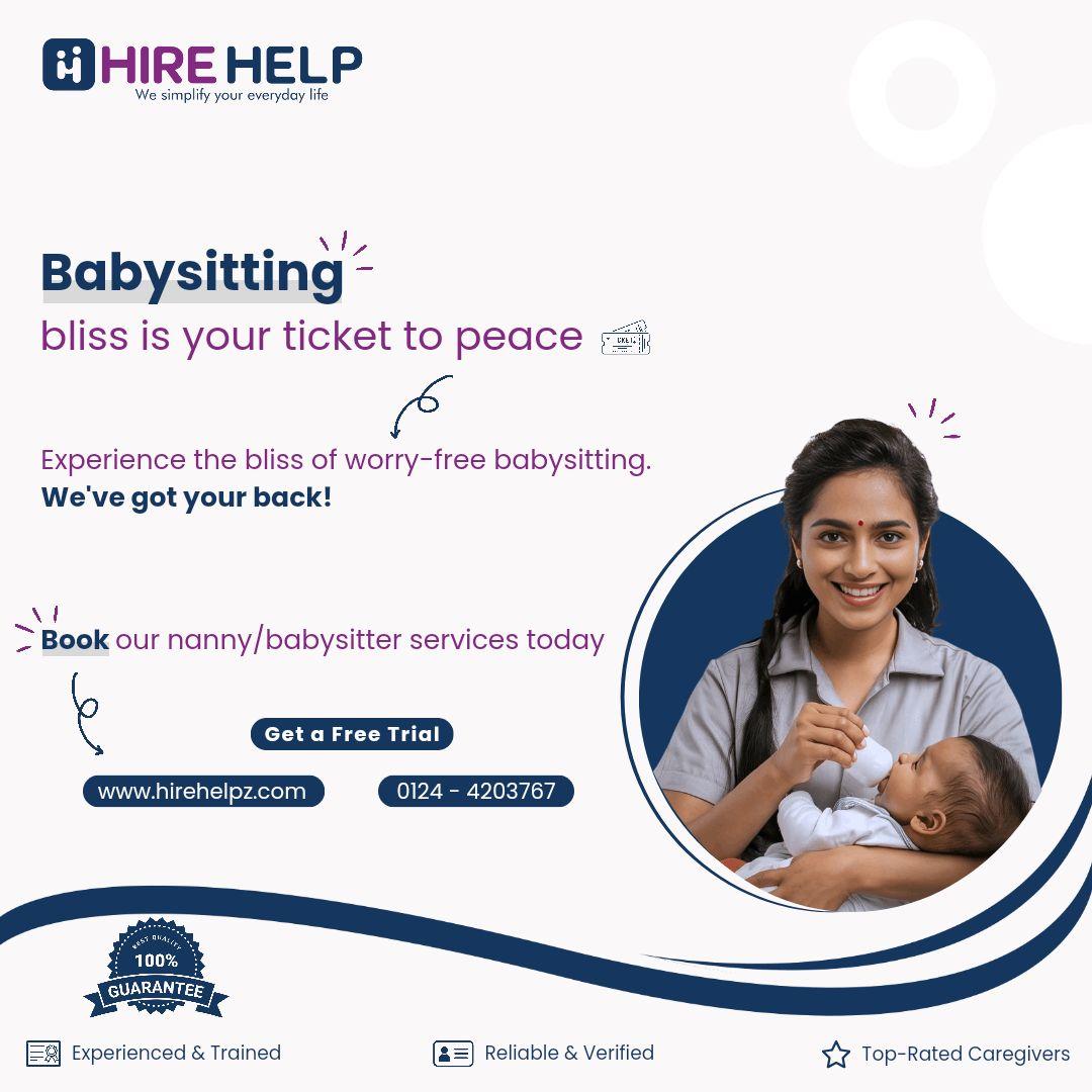 Best Nanny Services in Gurgaon | Hirehelpz.com
