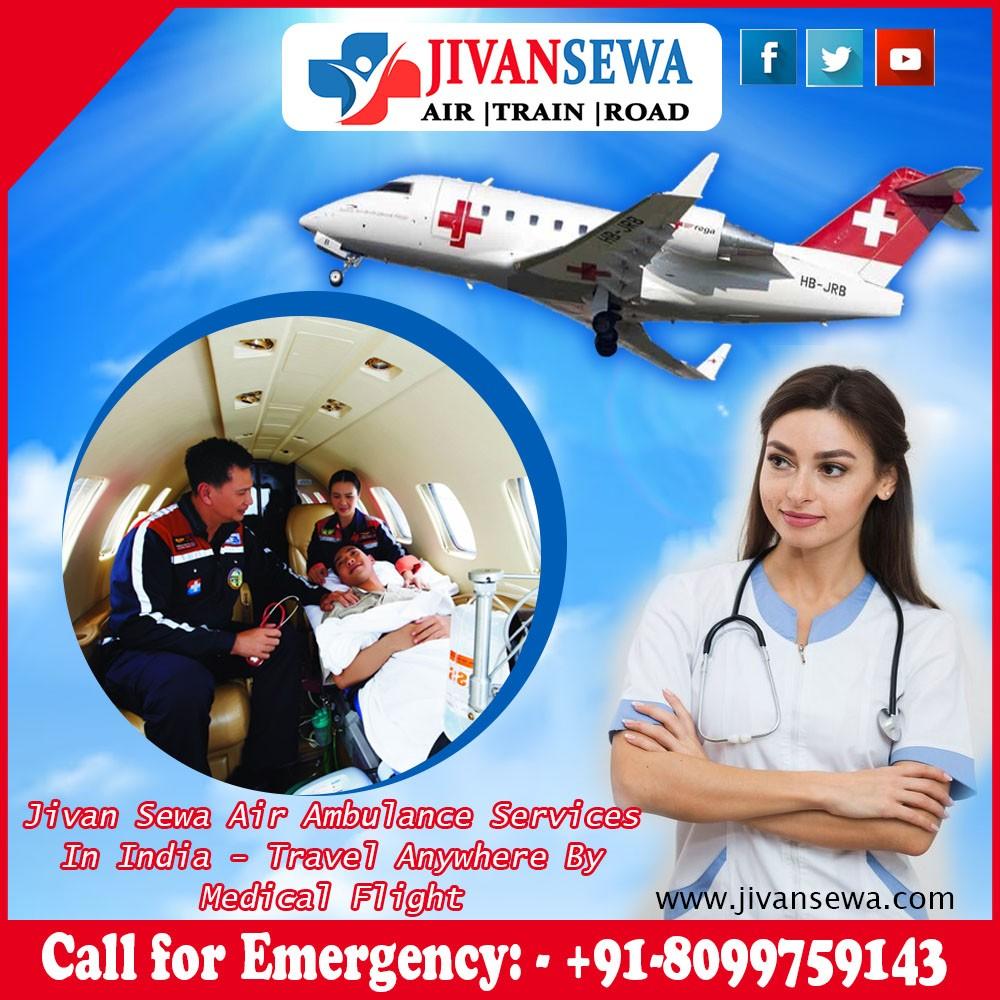 Get an Emergency Air and Train Ambulance in Guwahati