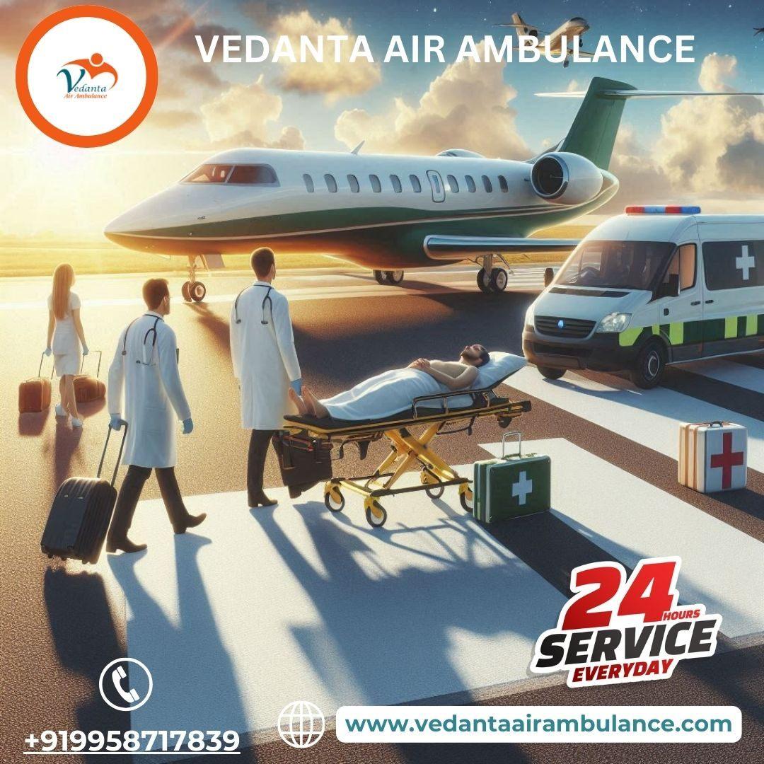 Hire Reliable Vedanta Air Ambulance in Bangalore with  Medical Features 