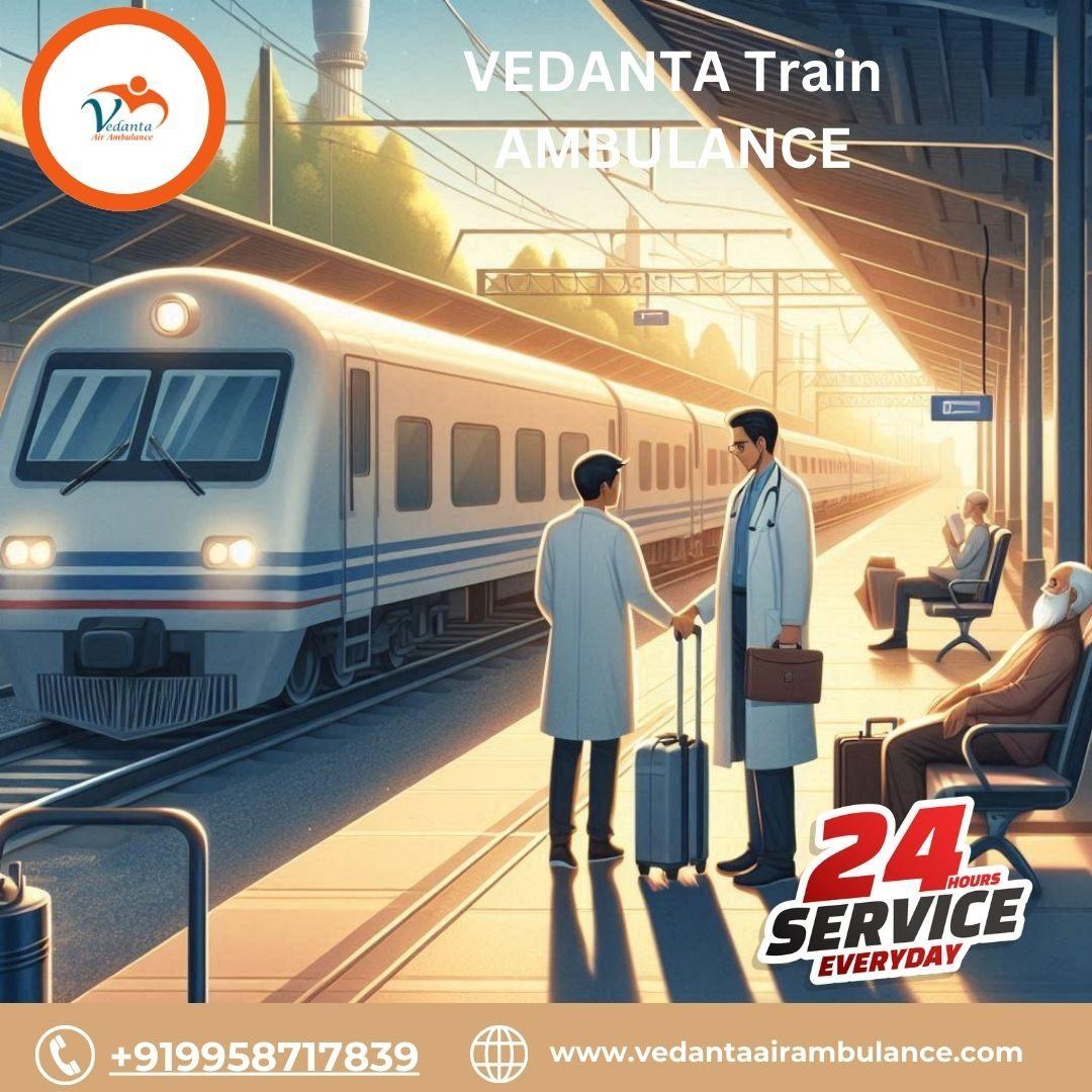 Take Modern Vedanta Train Ambulance in Guwahati for Quick Transfer of Patient