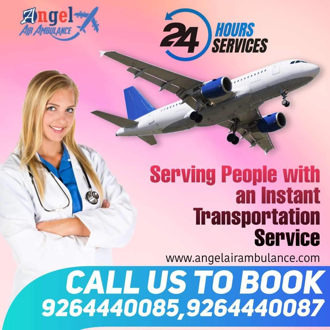 Angel Air and Train Ambulance from Patna with Life-Saving Medical Treatment