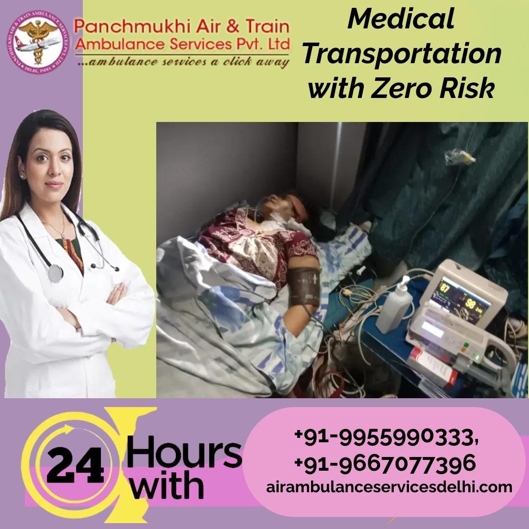 Use Panchmukhi Train Ambulance in Delhi with Full ICU Facilities