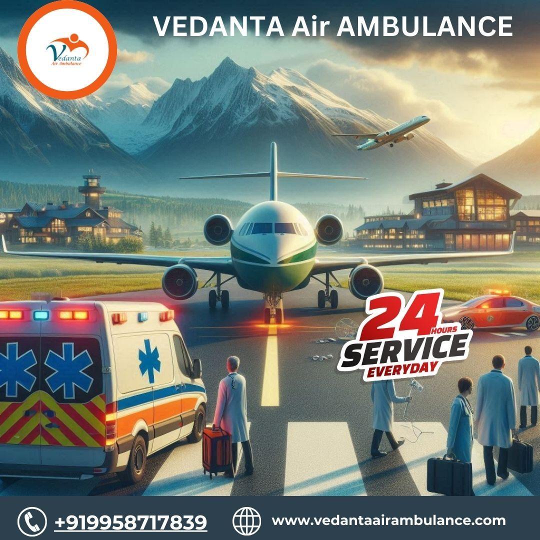 Avail the Best Vedanta Air Ambulance Service in Gorakhpur at Low Charges