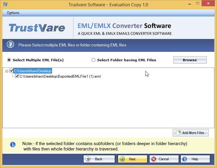 TrustVare EML to PDF Converter