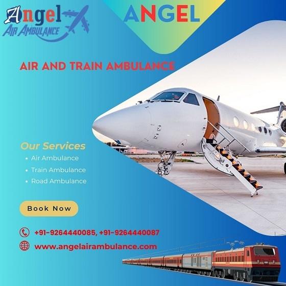 Hire Angel Air and Train Ambulance Allahabad with Top-class Ventilator Setup