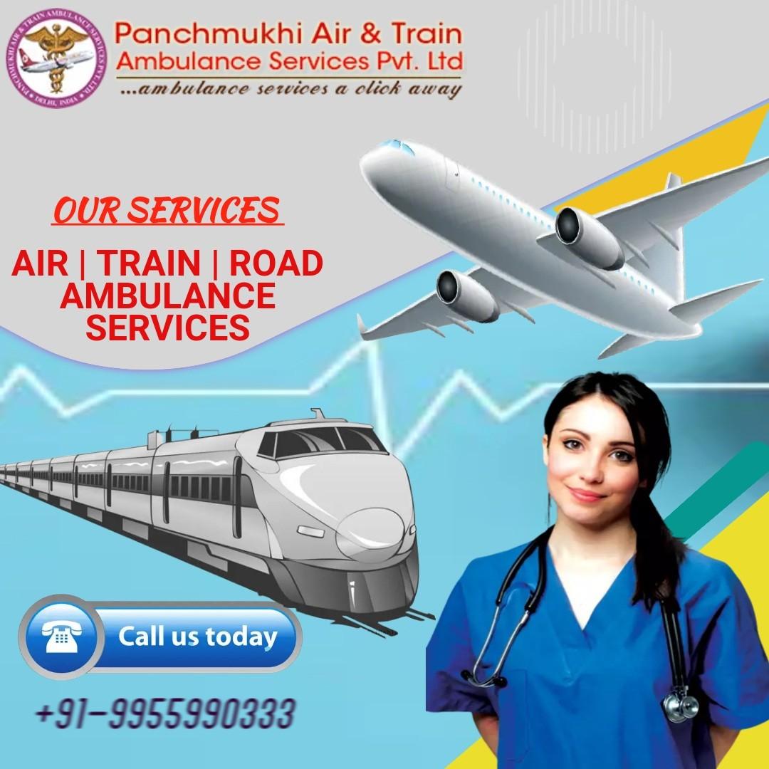 Panchmukhi Train Ambulance in Patna Present Advanced Quality Facilitated