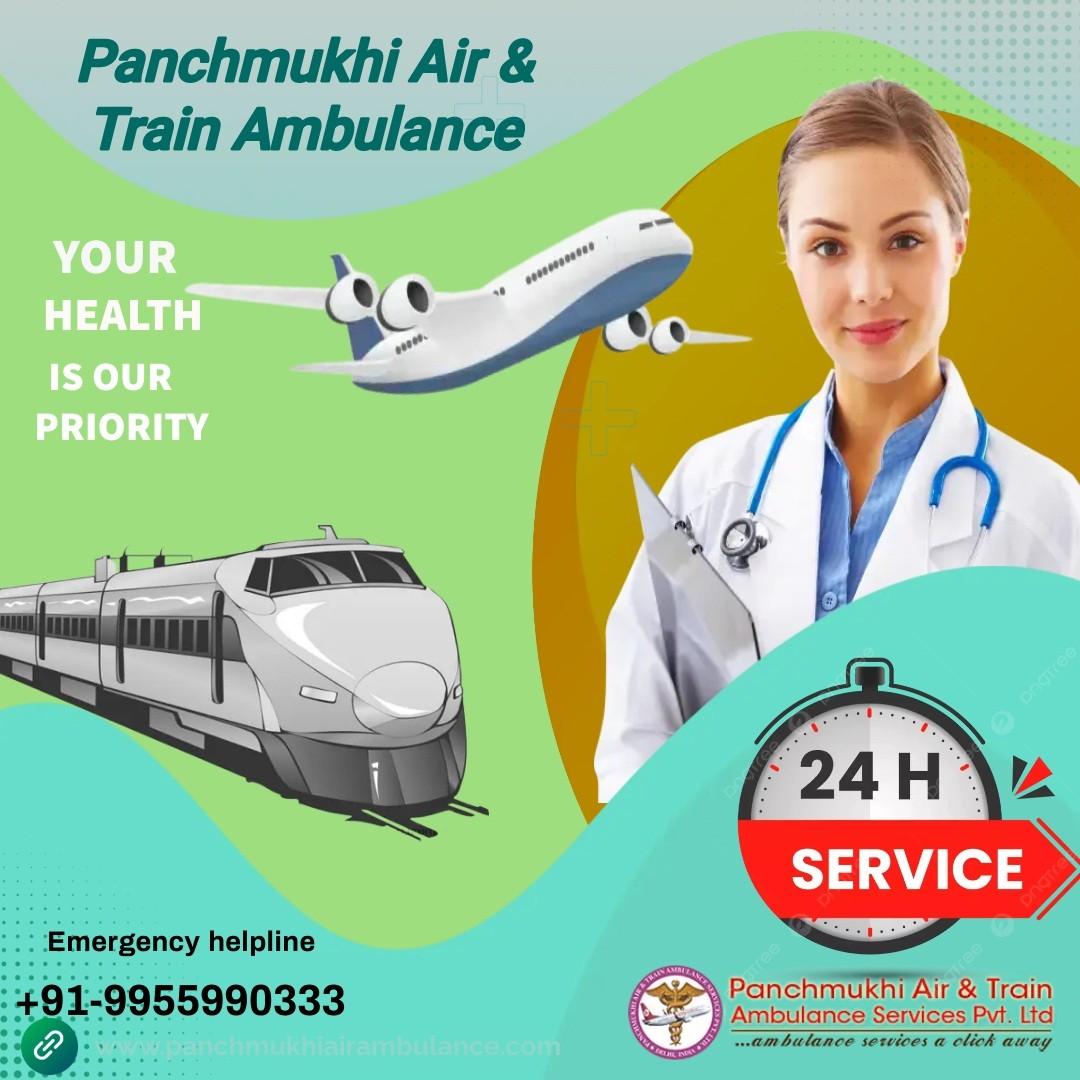 Get Panchmukhi Train Ambulance Services in Patna for Emergency Facility