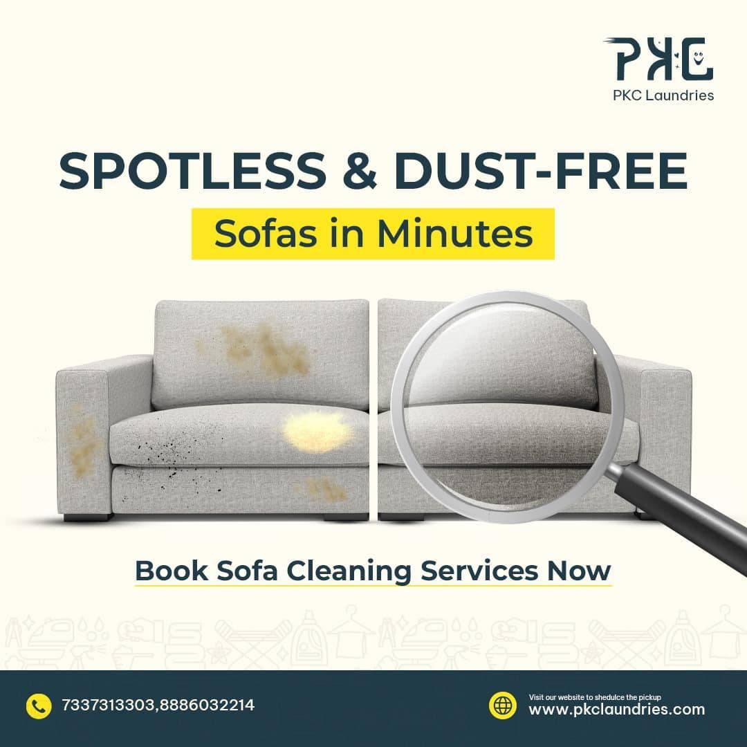 Sofa cleaning hyderabad - PKC Laundries