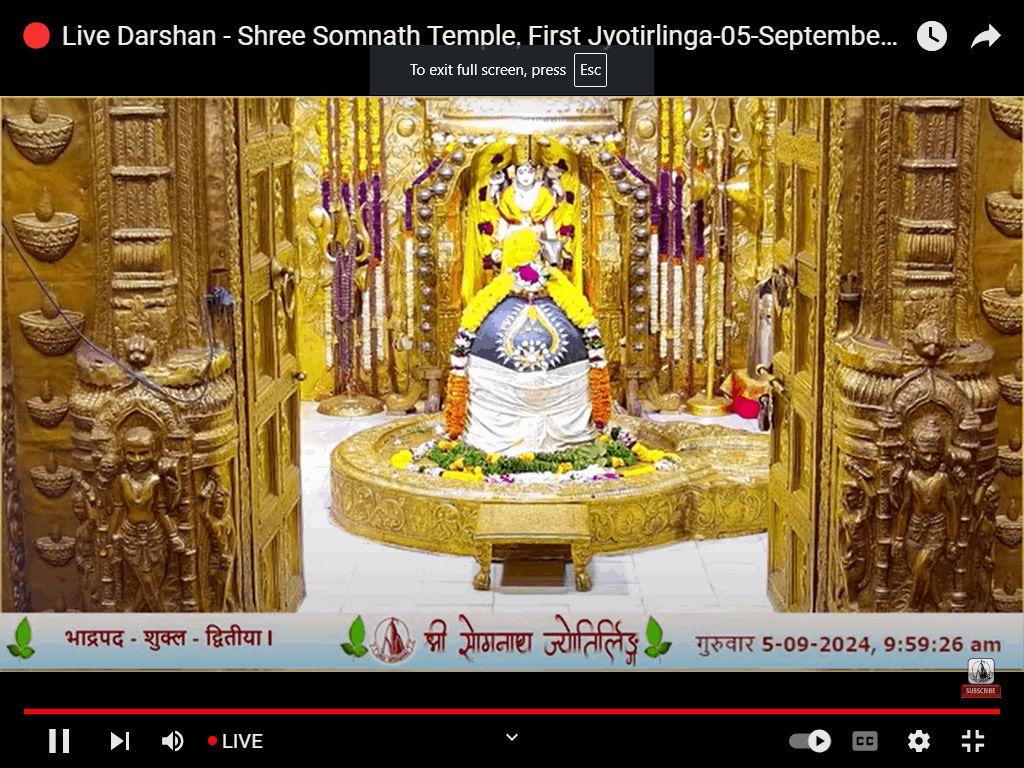 TODAY DARSHAN SHRI SOMNATH BABA OM NAMAH SHIVAYE