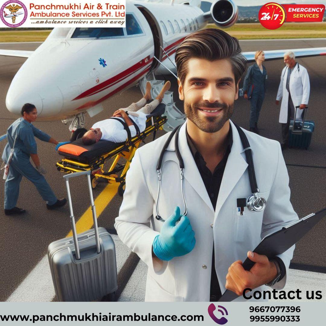 Hire Panchmukhi Air Ambulance Services in Guwahati with Top-Grade Medical
