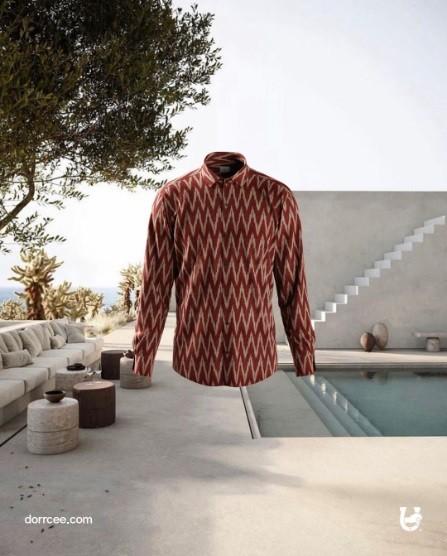 Ikat cotton men's shirts online - Dorrcee