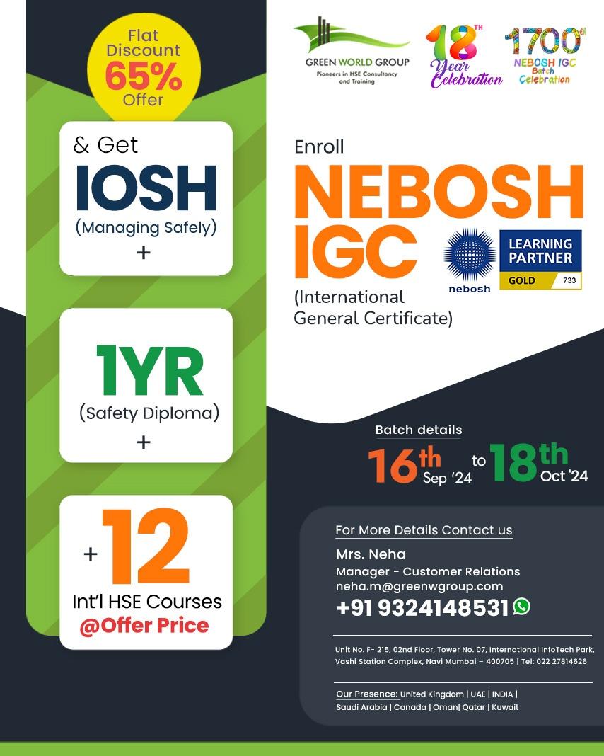 Unlock Your Future with NEBOSH IGC!